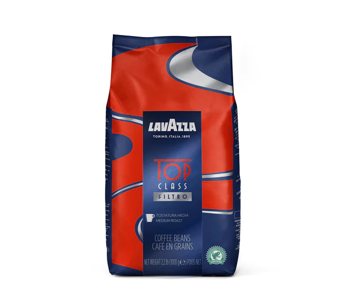 Lavazza Top Class Whole Bean Coffee Medium Roast (1kg/ 2.2 Lb) The
