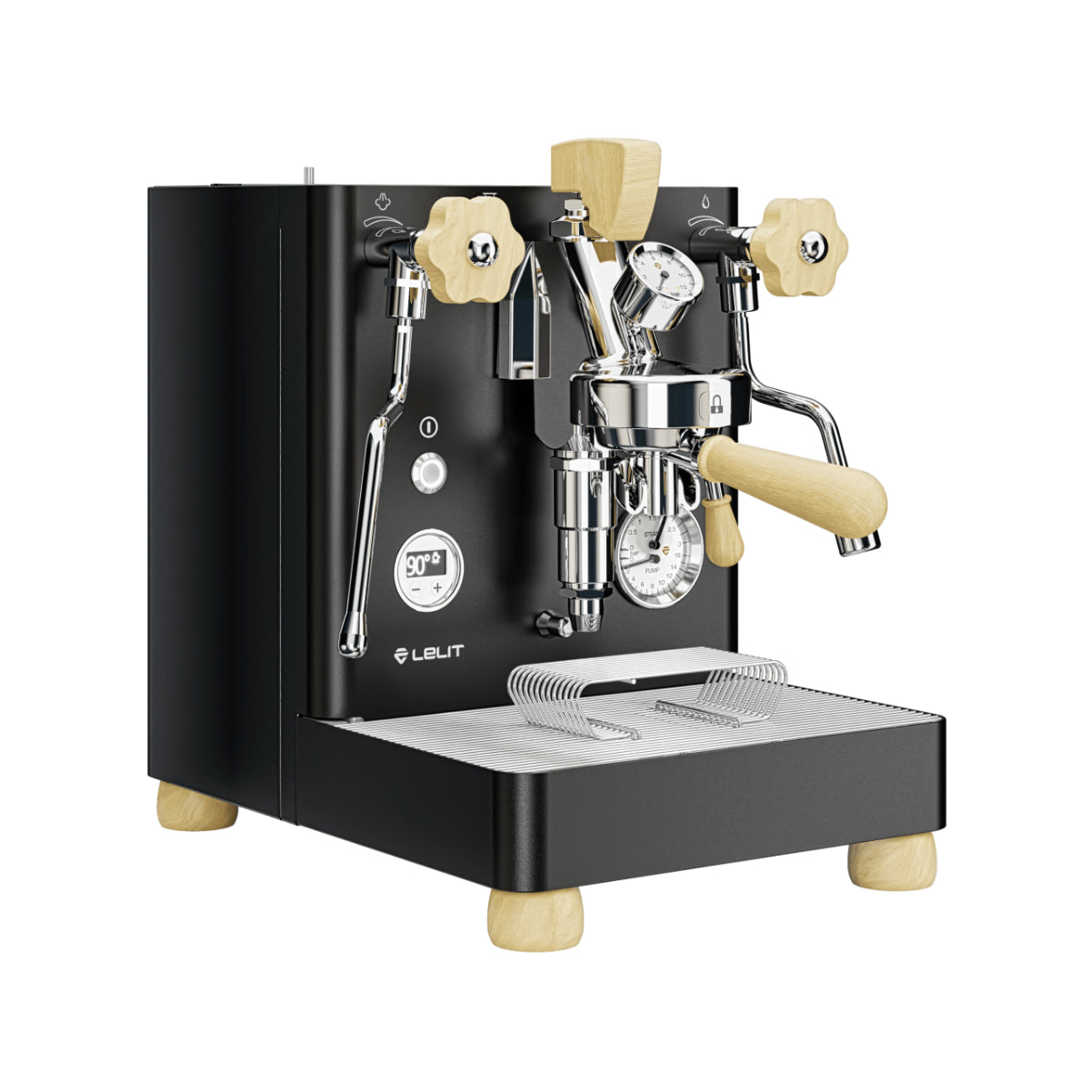 Lelit Bianca PID V3 E61 Professional Semi-Automatic Espresso Machine (Black) - PL162TCB