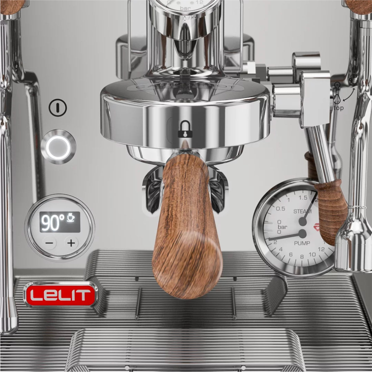 Lelit Bianca PID V3 E61 Professional Semi-Automatic Espresso Machine (Stainless Steel) - PL162T