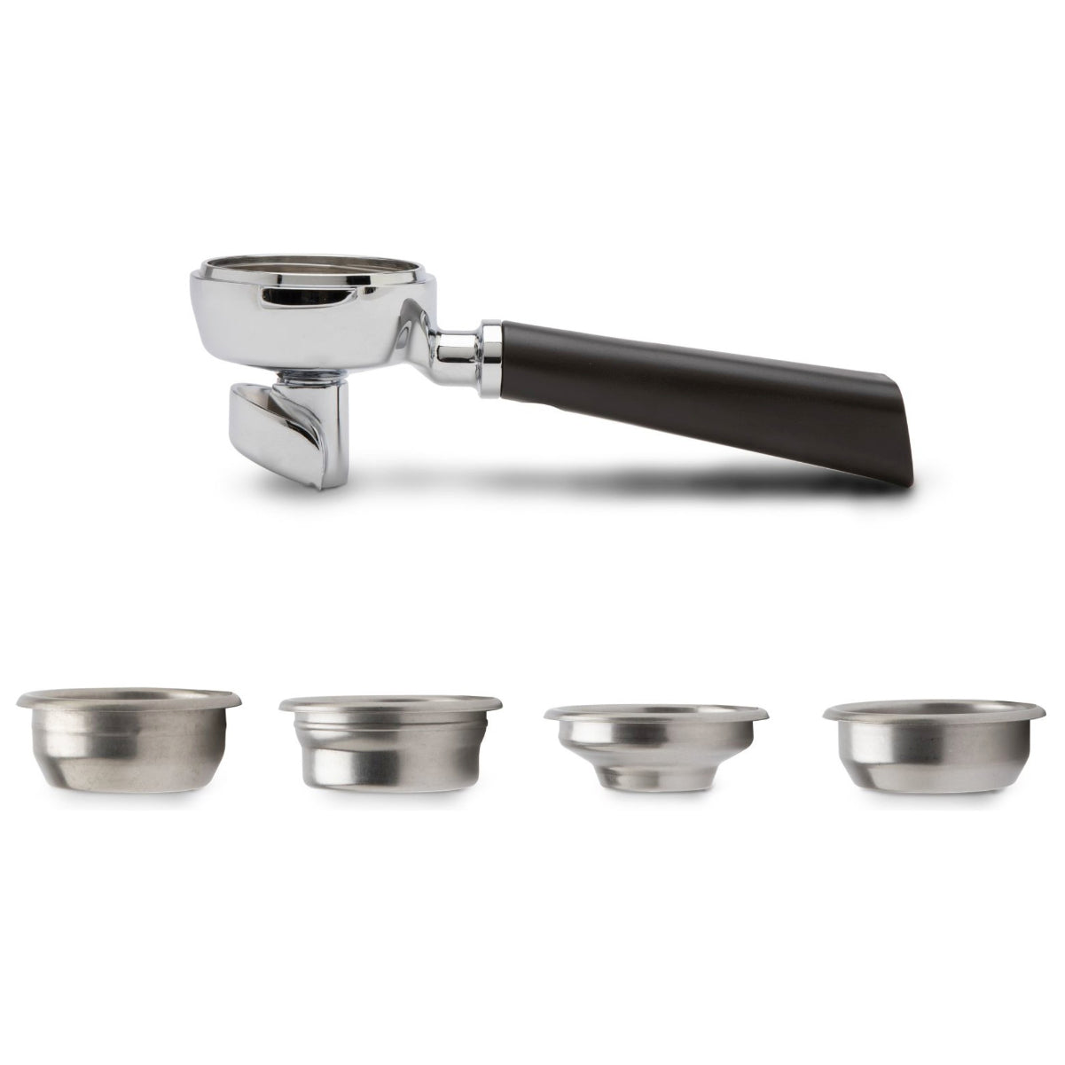Lelit 58mm Double Spout Portafilter Kit with 4 Baskets - LEPLA582V