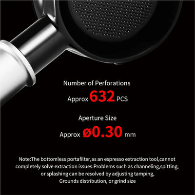 Bottomless portafilter MHW-3BOMBER flowlight collection 58mm - Scorching Red [BP7027R]