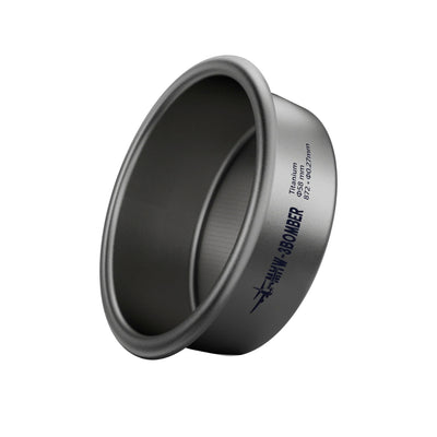 Ridgeless 18g Titanium Portafilter Basket – MHW-3BOMBER 58.5mm FB6725 (Silver)