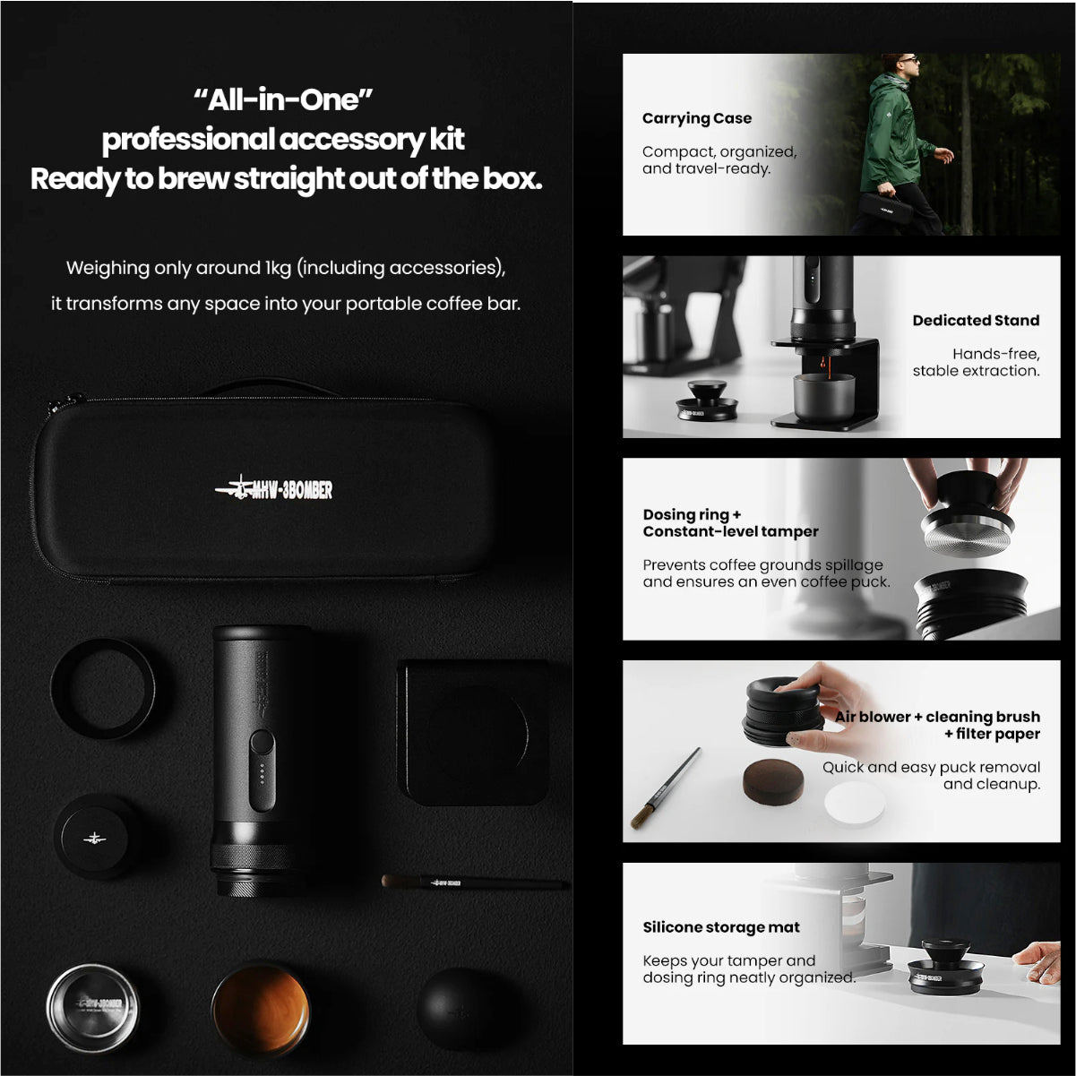 MHW-3BOMBER X-press58 Portable Espresso Machine [CM6954]