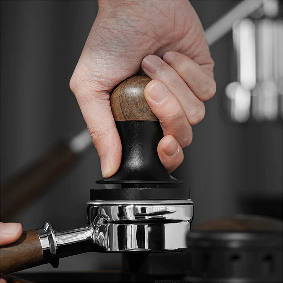 MHW-3BOMBER 58mm Flat Base Pressure Tamper 2.0 - with Sound Feedback