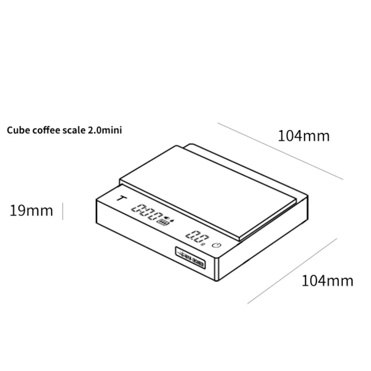 MHW-3BOMBER Espresso & Drip Scale 2.0 Mini (Black)