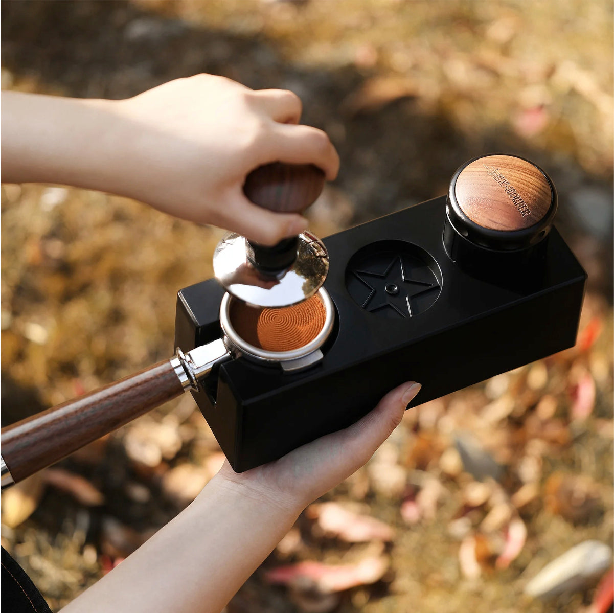 MHW-3BOMBER ABS Portafilter Holder Tamping Station
