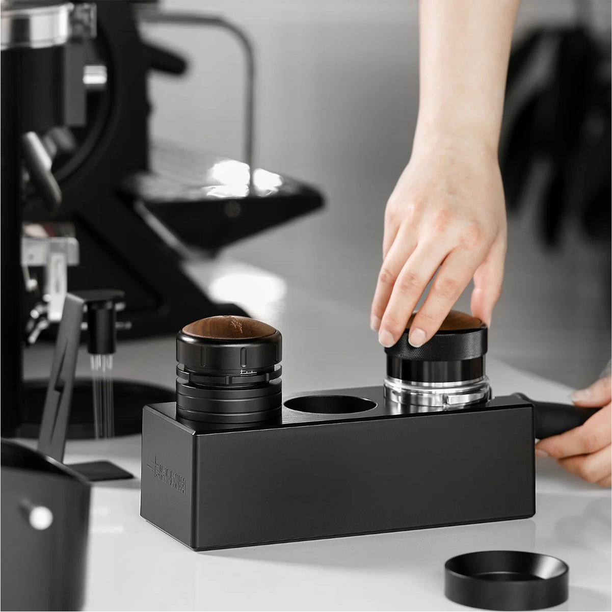 MHW-3BOMBER ABS Portafilter Holder Tamping Station