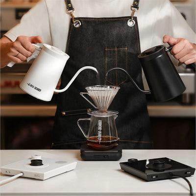 MHW-3BOMBER Assassin Gooseneck Electric Kettle (White)