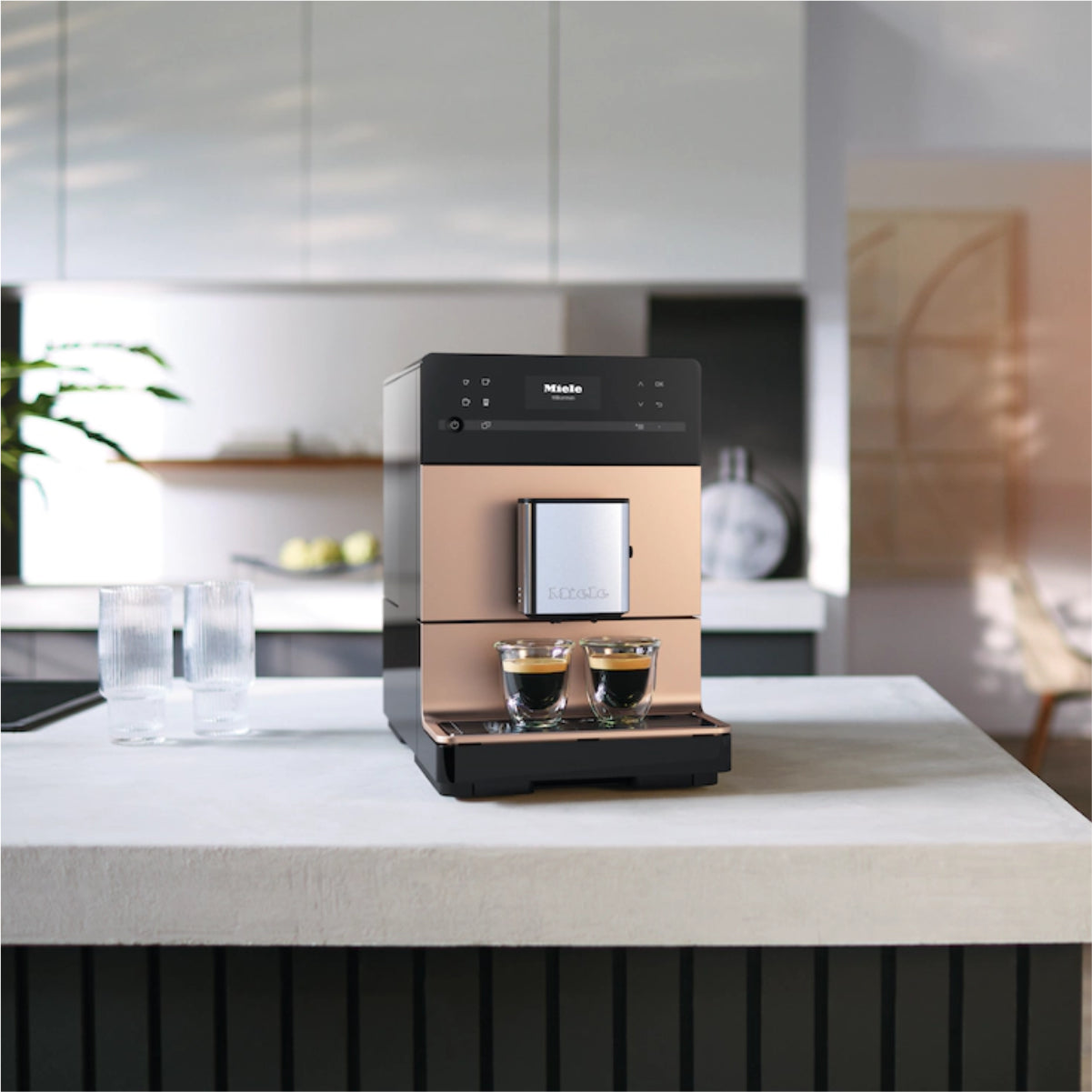 Miele CM5510 Silence Automatic Coffee & Espresso Machine (Rose Gold)