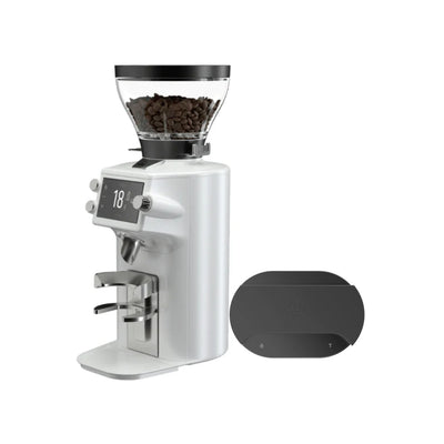 Mahlkonig E64 WS GBW Grinder (White) with Sync Scale Bundle