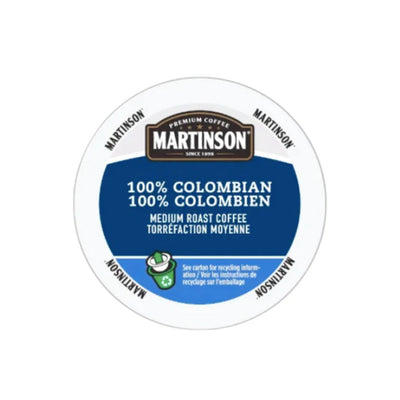 Martinson Coffee 100% Colombian Real Cup Single-Serve Coffee Pods