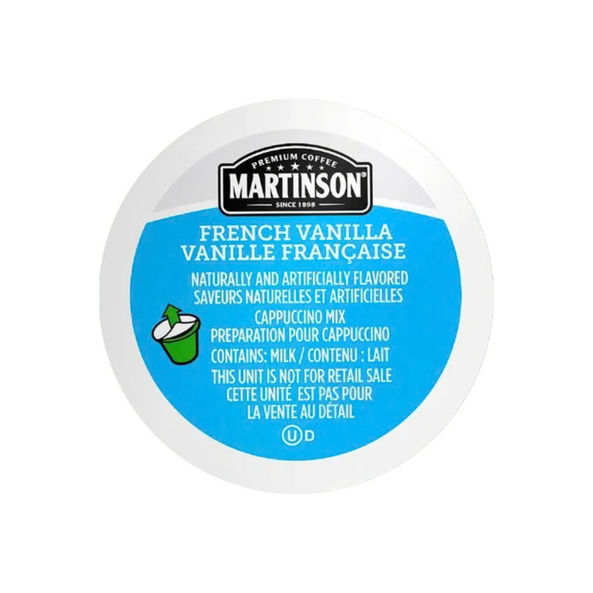 Martinson Coffee French Vanilla Cappuccino Single-Serve Coffee Pods