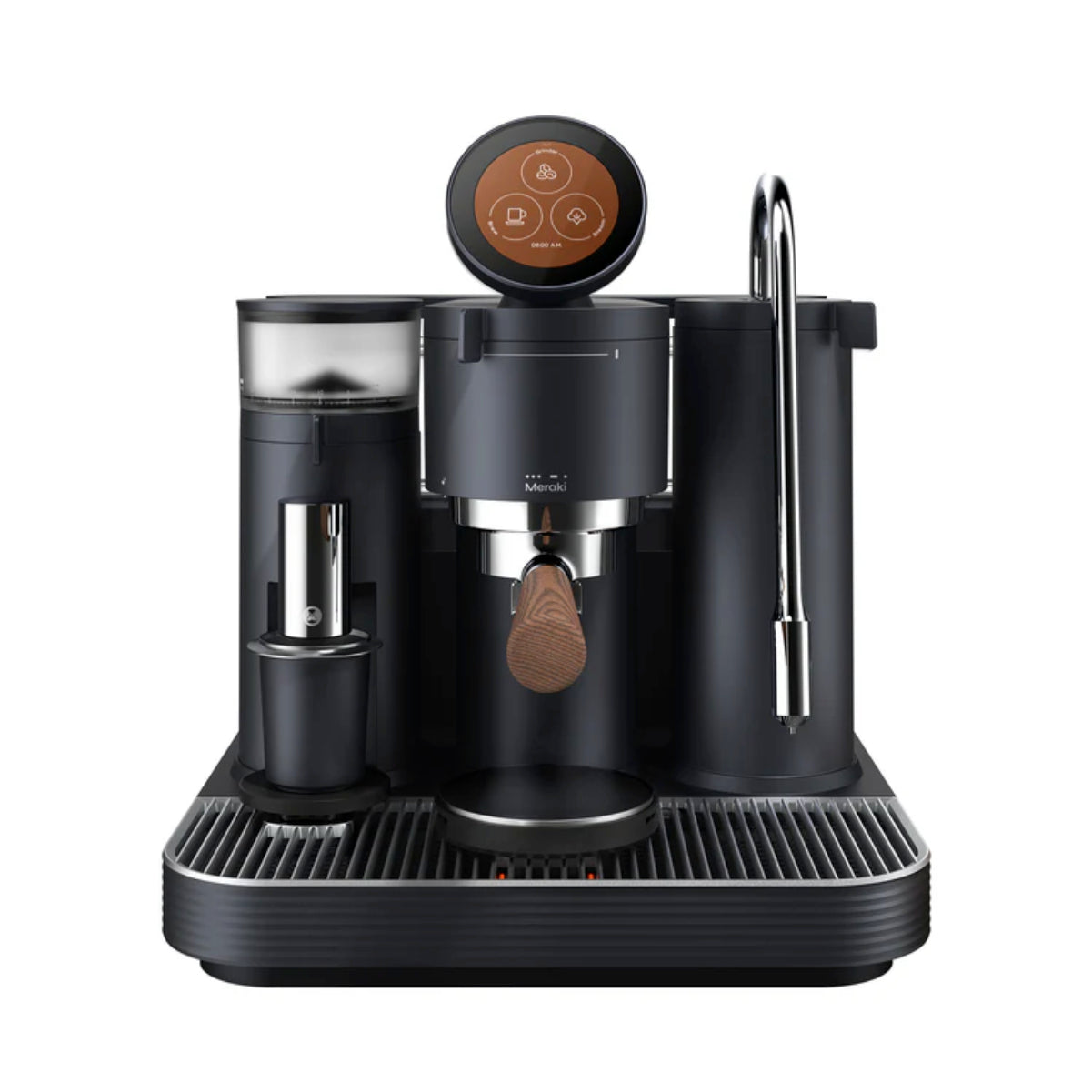 Machine à expresso semi-automatique Meraki à double chaudière (noire)
