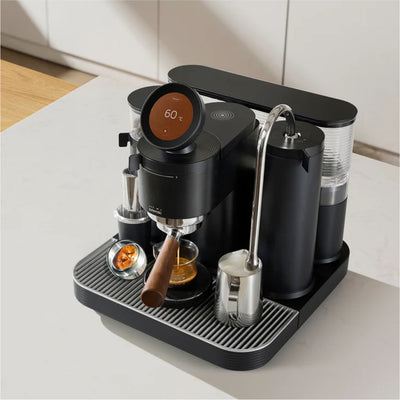 Machine à expresso semi-automatique Meraki à double chaudière (noire)