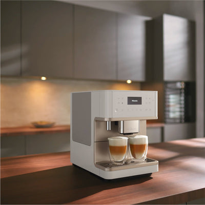 Miele CM6360 MilkPerfection Automatic Coffee & Espresso Machine (Open Box- Lotus White)