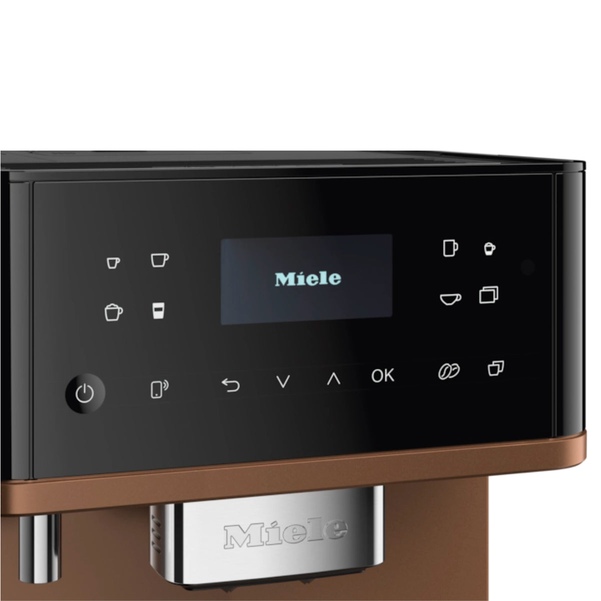 Miele CM6360 MilkPerfection Automatic Coffee & Espresso Machine (Bronze & Obsidian Black)