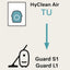 Miele HyClean Air TU Vacuum Dustbags (4 Bags + 1 Filter) (12774420)