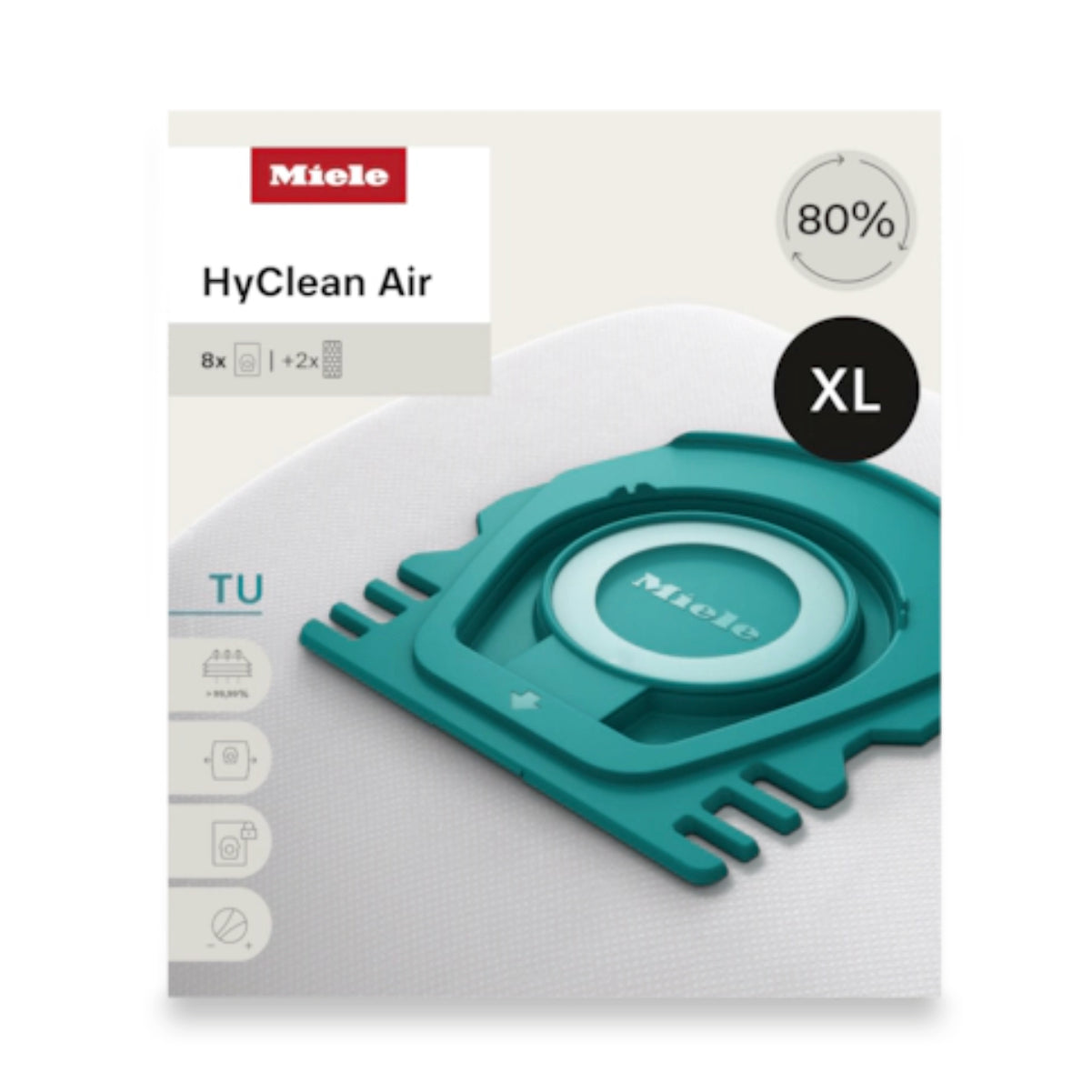 Miele HyClean Air TU XL-Pack (8 bags + 2 AirClean Filters) (12909620)