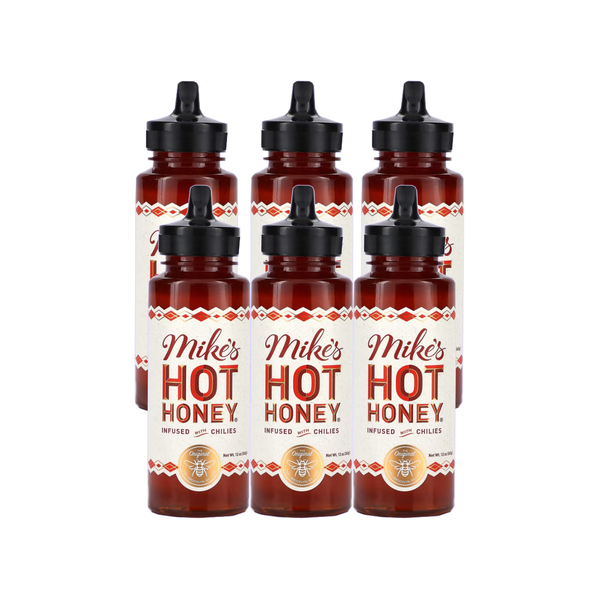 Mike's Hot Honey -Infused With Chilies (12oz X 6)