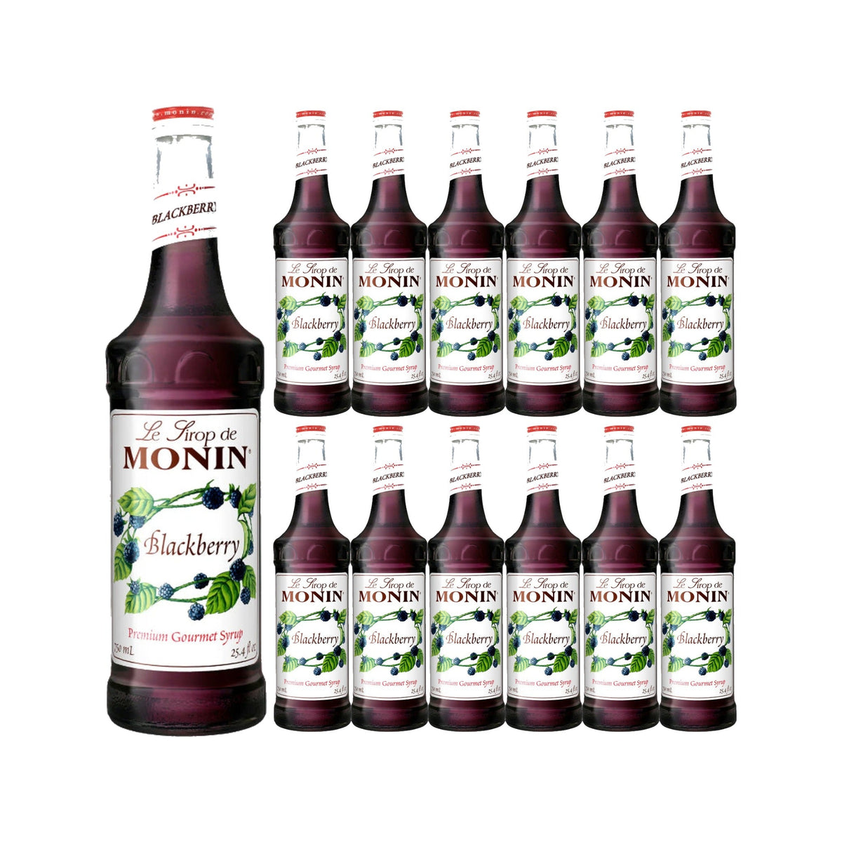 Monin Blackberry Syrup 750ml Glass Bottle, case of 12 bottles
