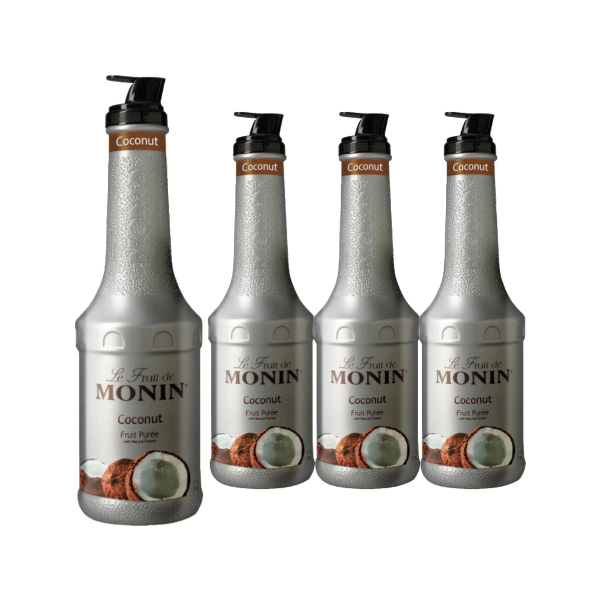 Monin Coconut Fruit Puree 1L, Pack of 4