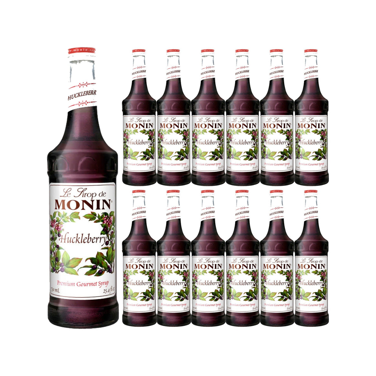 Monin Huckleberry Syrup 750ml Glass Bottle, case of 12 bottles