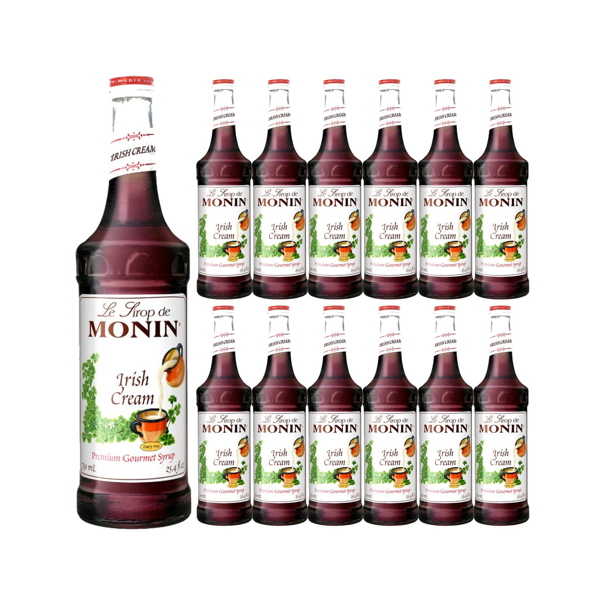 Monin Irish Cream Syrup 750ml Glass Bottle, case of 12 bottles