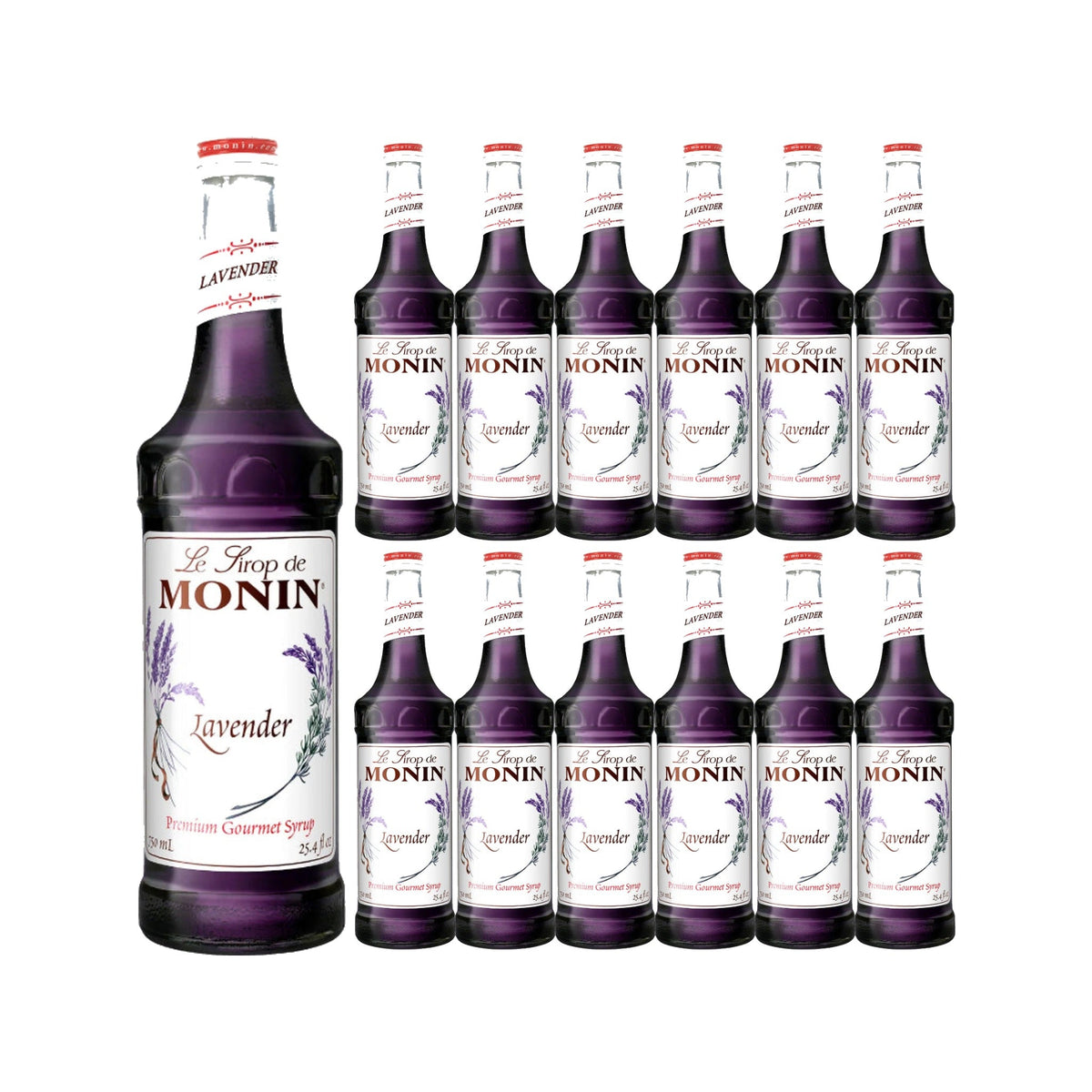 Monin Lavender Syrup 750ml Glass Bottle, case of 12 bottles