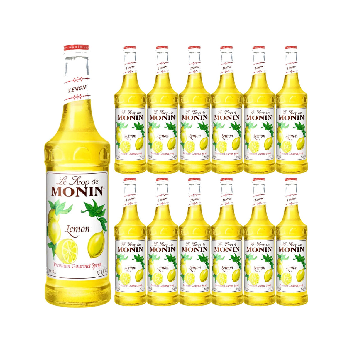 Monin Lemon Syrup 750ml Glass Bottle, case of 12 bottles
