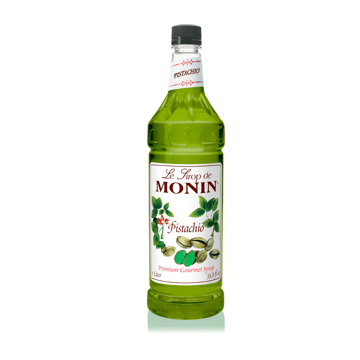 Monin Pistachio Syrup 1L Plastic Bottle