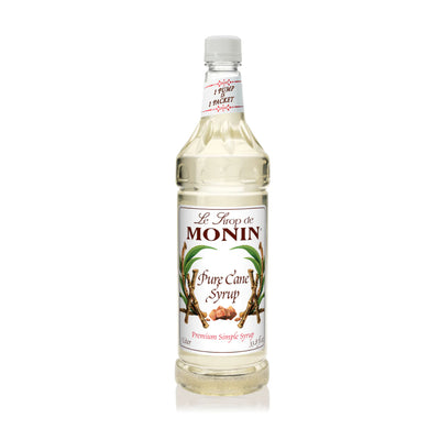 Monin Pure Cane Syrup 1L Plastic Bottle