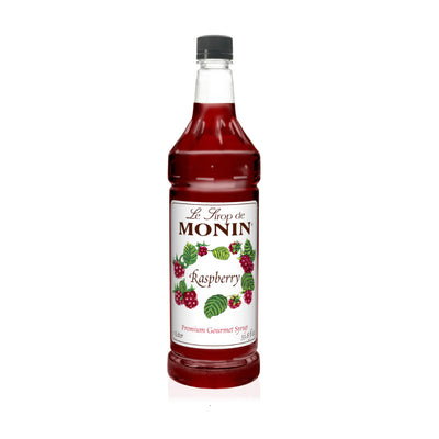 Monin Raspberry Syrup 1L Plastic Bottle