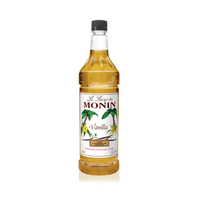 Monin Vanilla Syrup 1L Plastic Bottle