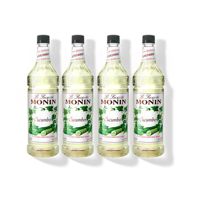 Monin Cucumber Syrup 1L (Pack of 4)