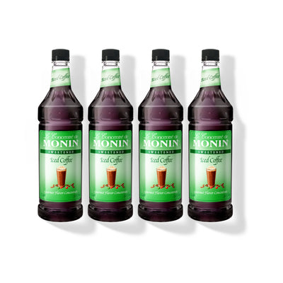 Monin Iced Coffee Concentrate 1L Plastic Bottle (Pack of 4)