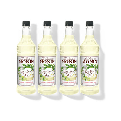 Monin Key Lime Pie Syrup 1L Plastic Bottle (Pack of 4)