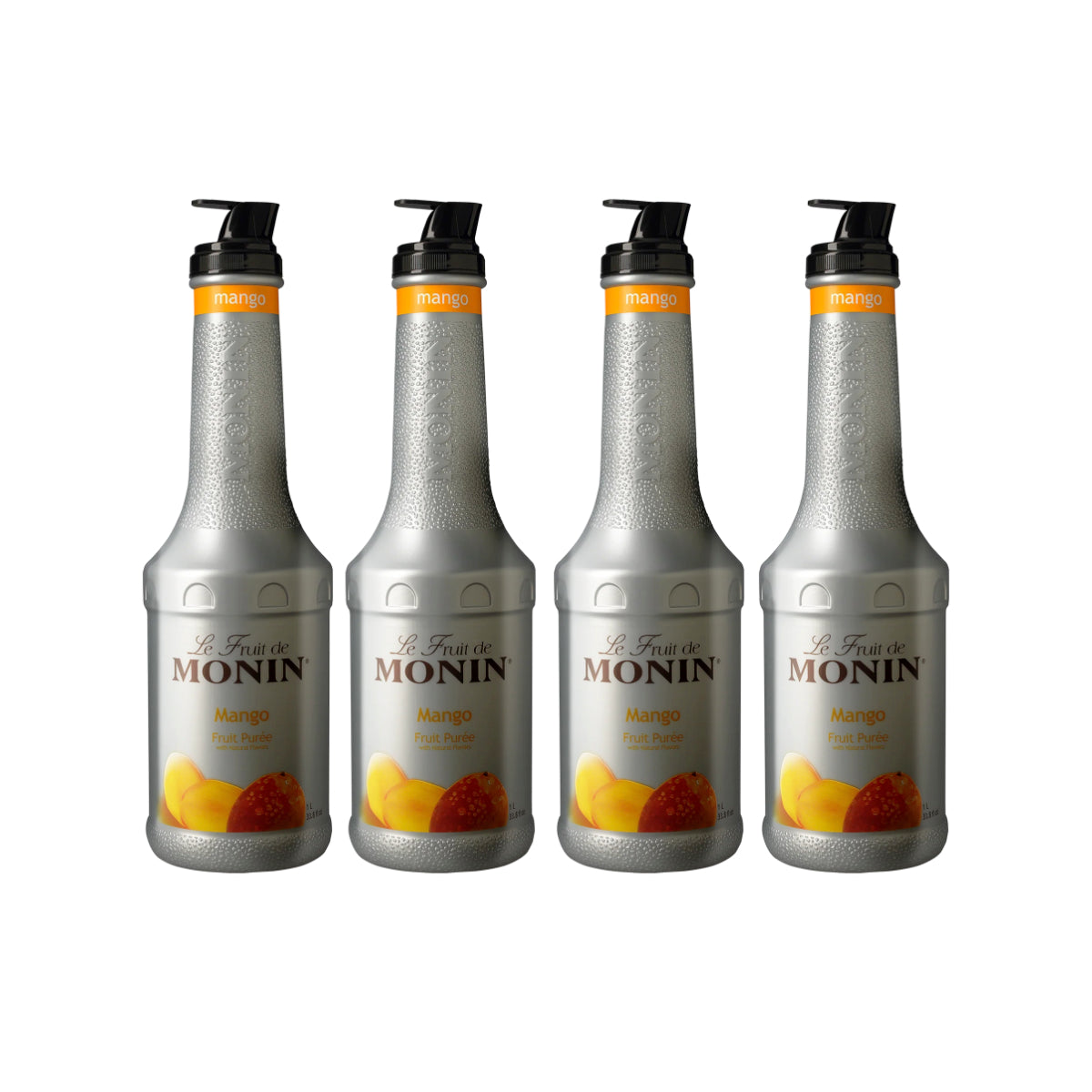 Monin Mango Purée 1L Plastic Bottle (Pack of 4)