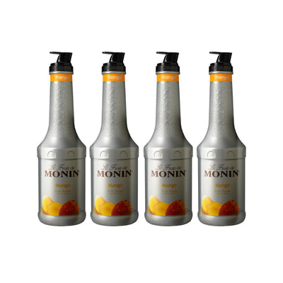 Monin Mango Purée 1L Plastic Bottle (Pack of 4)