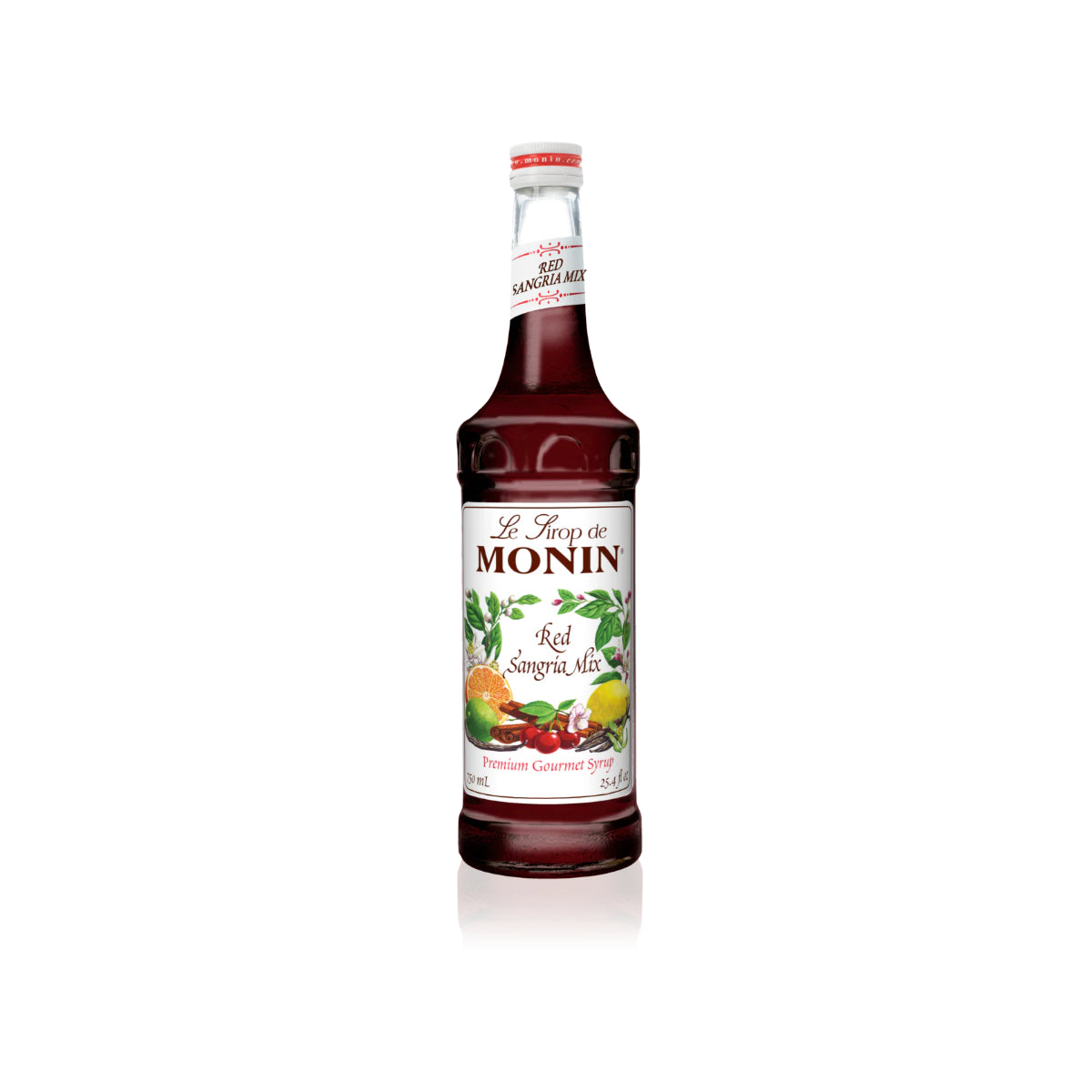 Monin Red Sangria Mix Syrup 750ml Glass Bottle – The Kitchen Barista ...