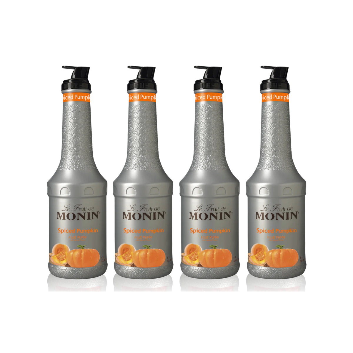 Monin Spiced Pumpkin Fruit Puree 1L (Pack of 4)