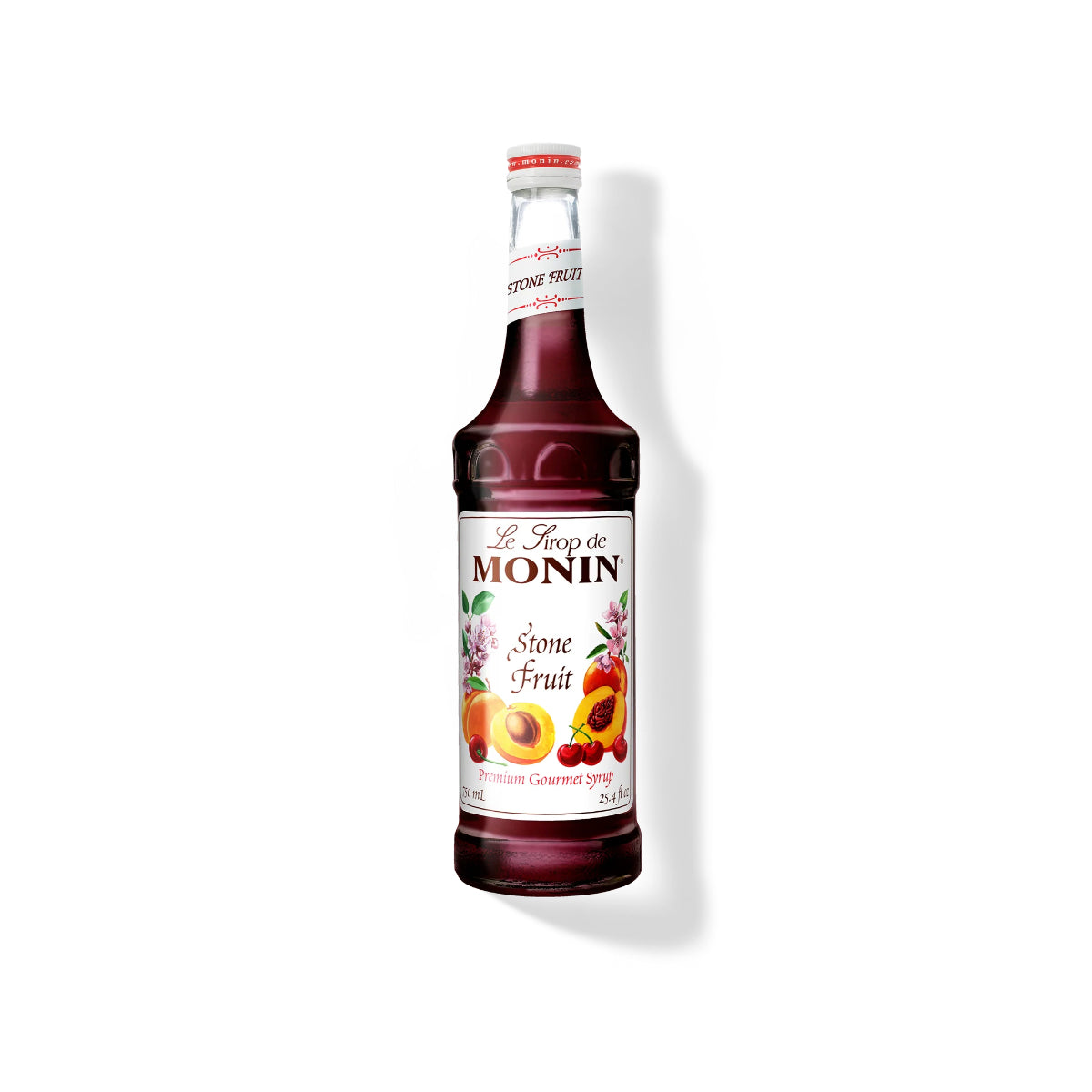 Monin Stone Fruit Syrup 750ml Glass Bottle