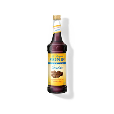 Monin Sugar Free Chocolate Syrup 750ml Glass Bottle