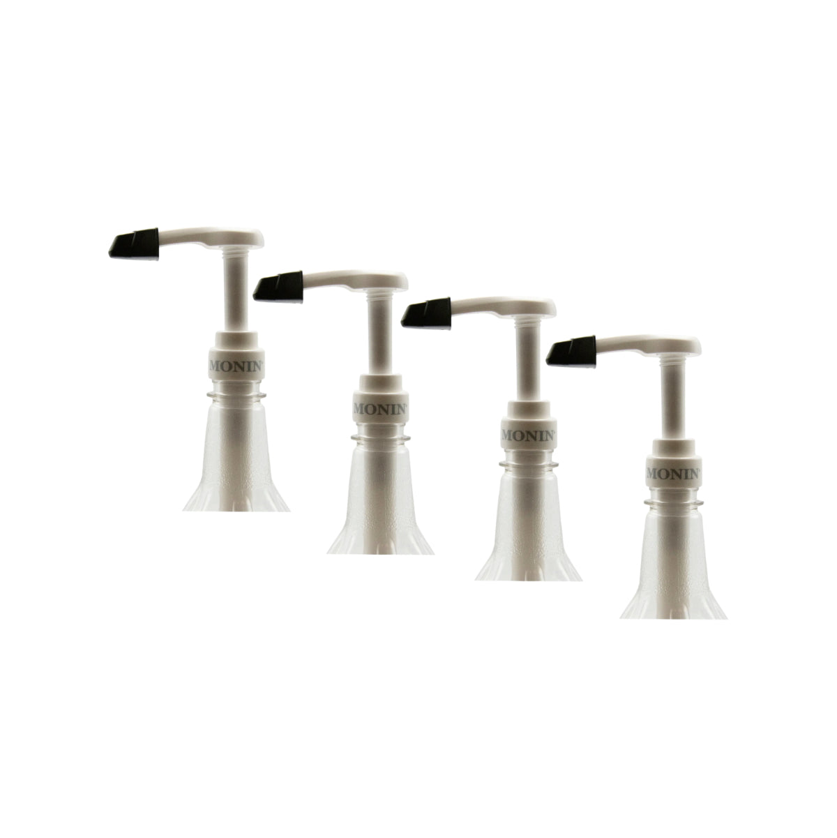 Monin White Syrup Pump For 1L Plastic Bottles (Pack of 4)