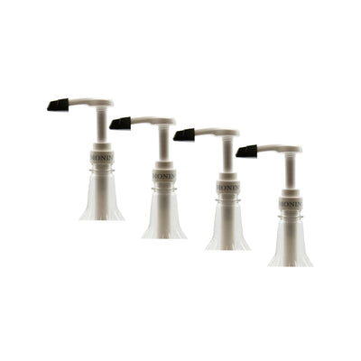 Monin White Syrup Pump For 1L Plastic Bottles (Pack of 4)