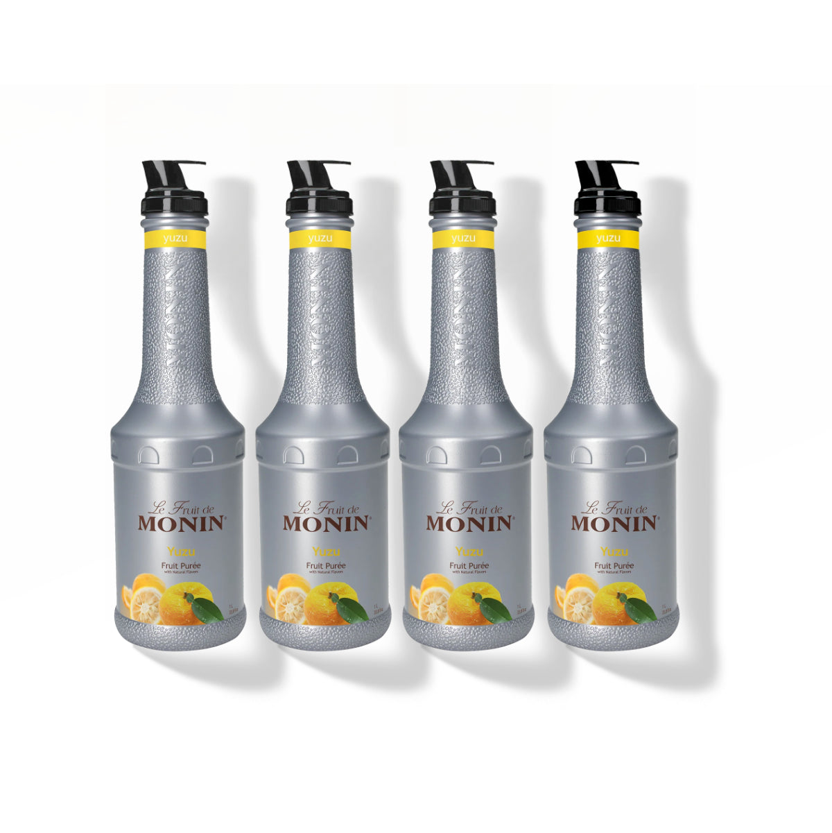 Monin Yuzu Puree 1L Plastic Bottle (Pack of 4)