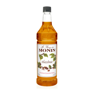 Monin Hazelnut Syrup 1L Plastic Bottle