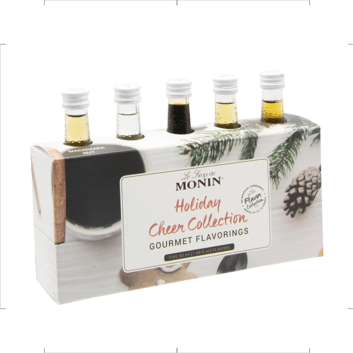 Monin Holiday Cheer Collection (5 x 50 ML Sample Syrup Bottles)