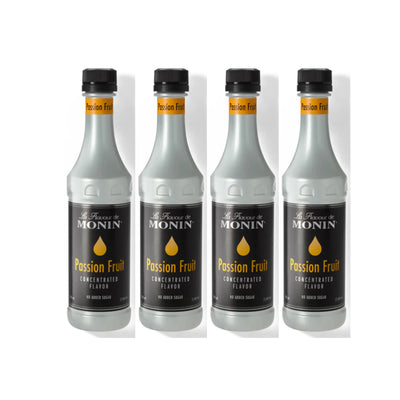 Monin Passion Fruit Concentrated flavour 375ml Plastic Bottle (Pack of 4)