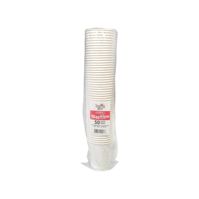 Morning Dew 10 oz  Squat Hot Paper Cups (White) - H10SW