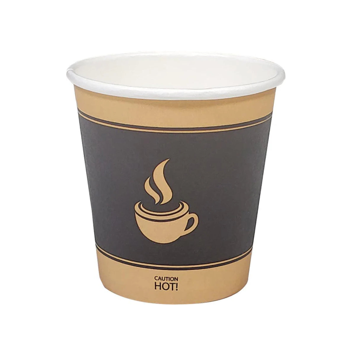 Morning Dew 4 oz Hot Paper Cups (Ebony Print) - H4E